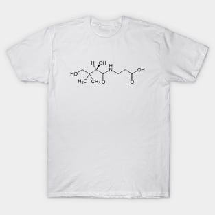 Vitamin B5 Pantothenic Acid C9H17NO5 Molecule T-Shirt